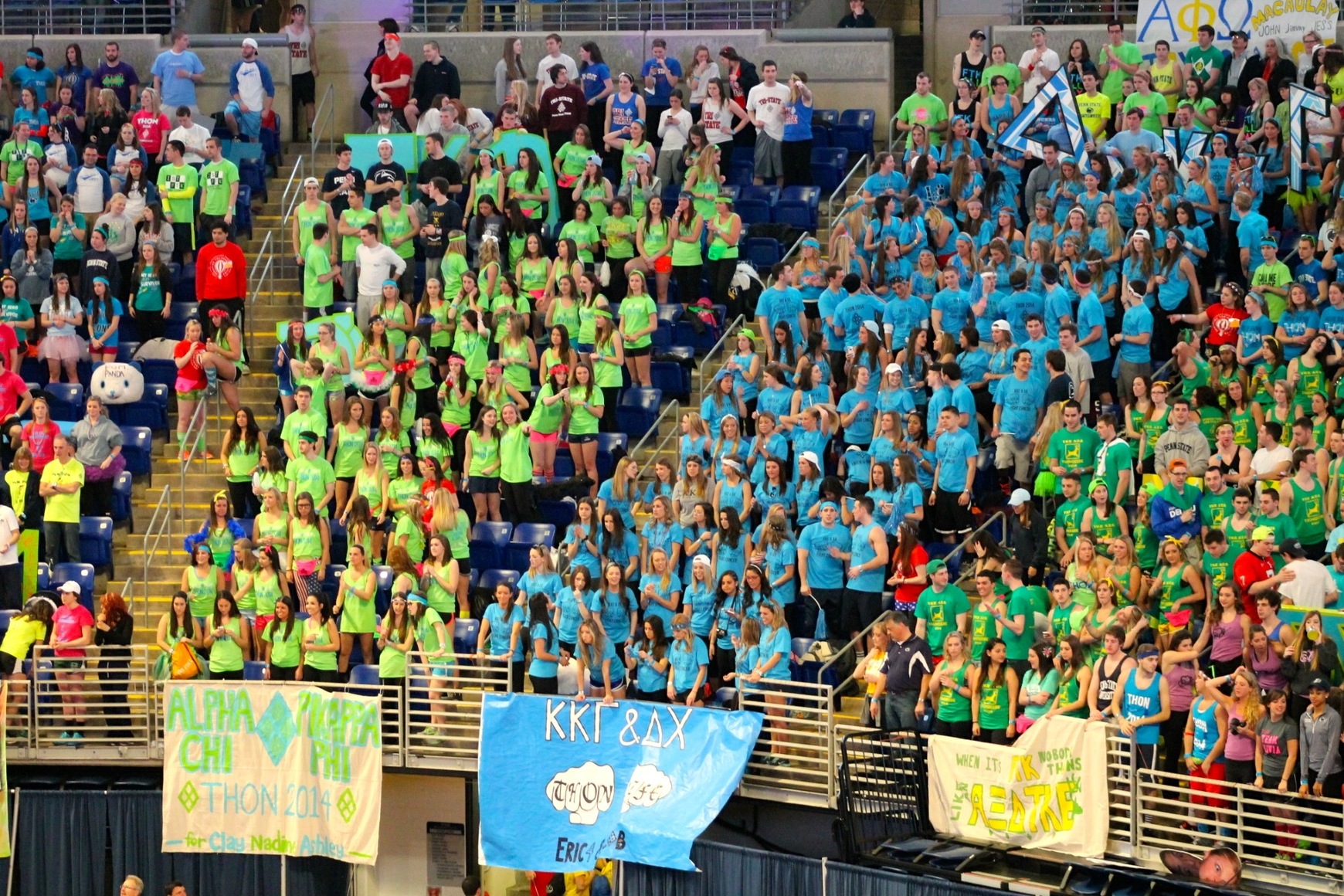 THON 2014 Blue & Green Sections - Grant Brown