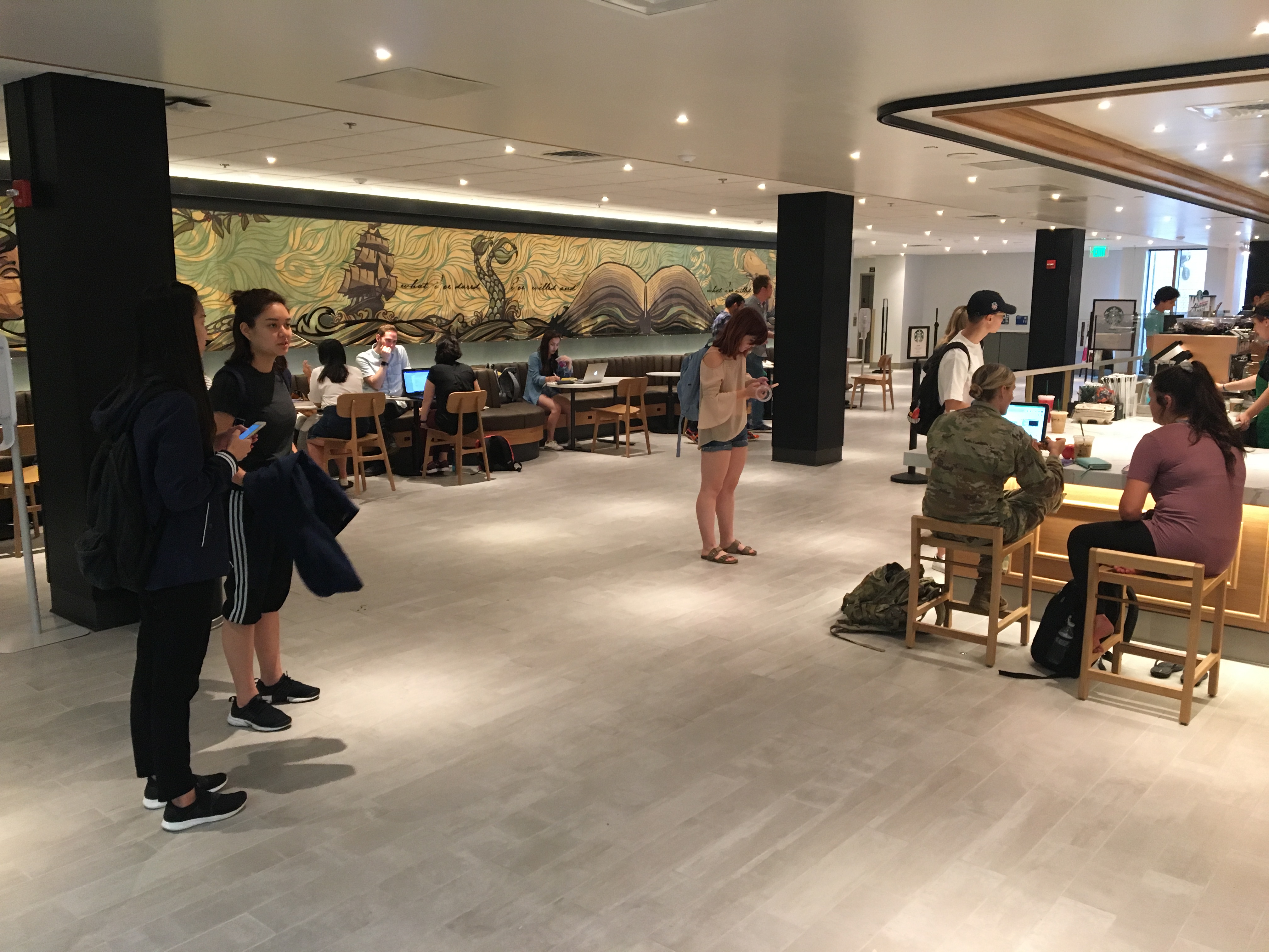 [Photo Story] Starbucks Opens In Library, Offers Caffeine To All