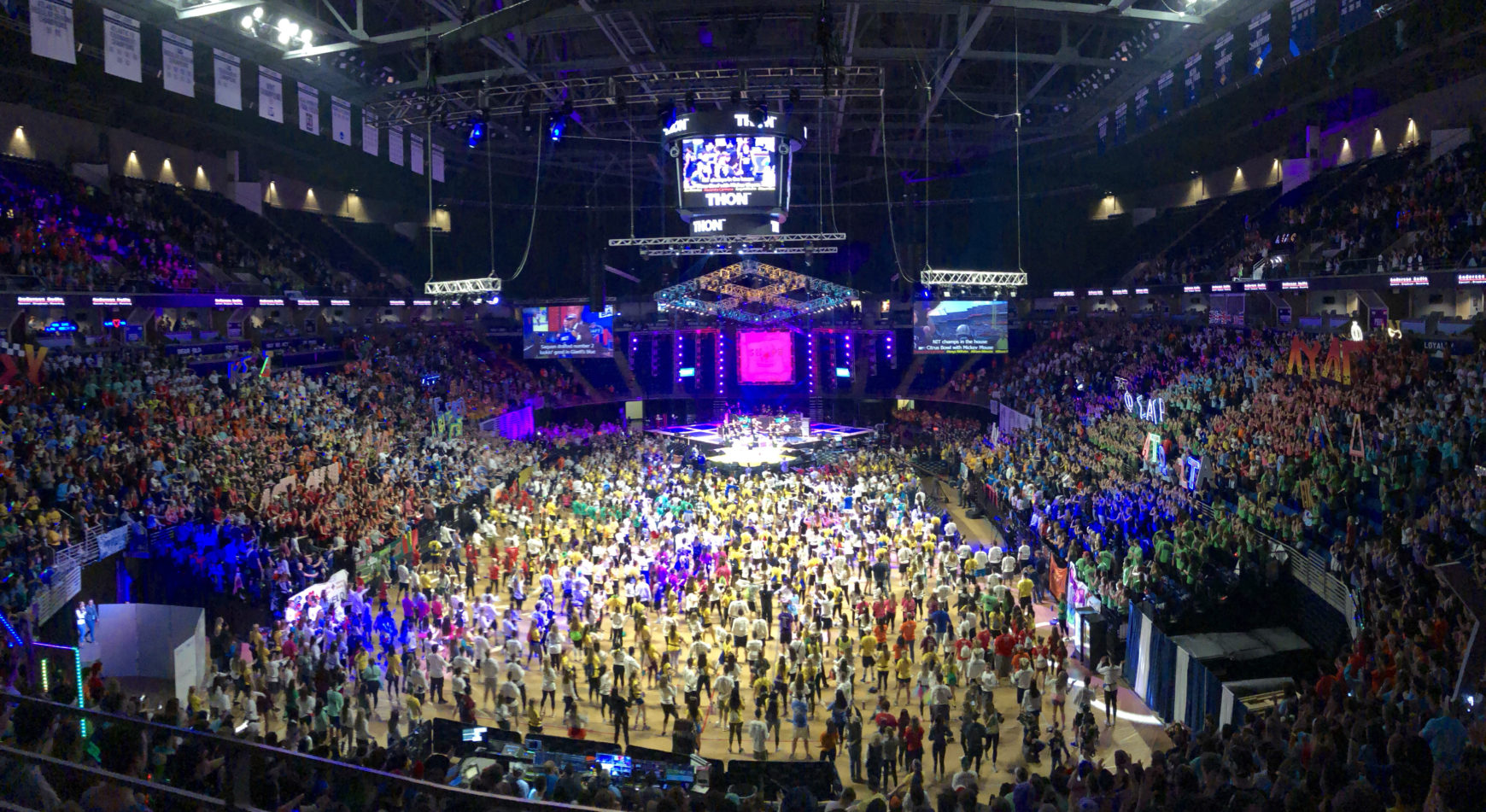 Mike Gesicki Makes Surprise Appearance At THON 2019