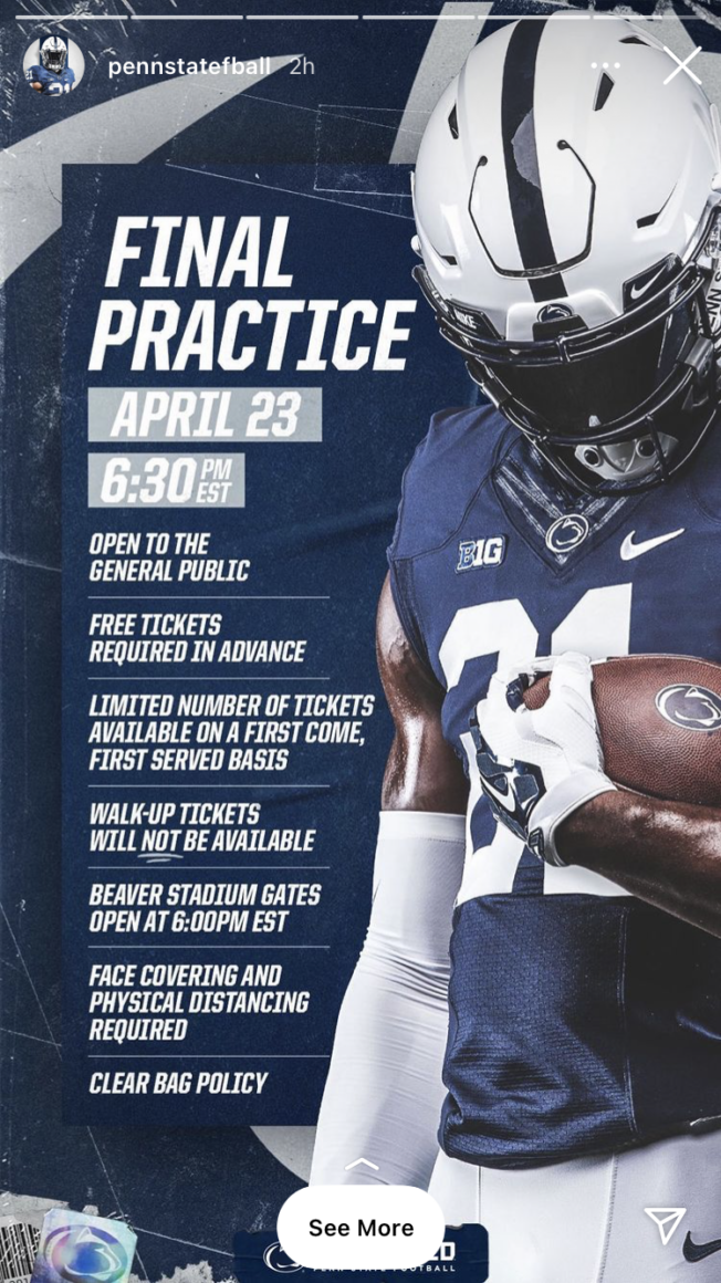 Penn State Football Releases Digital 2021 Schedule Posters