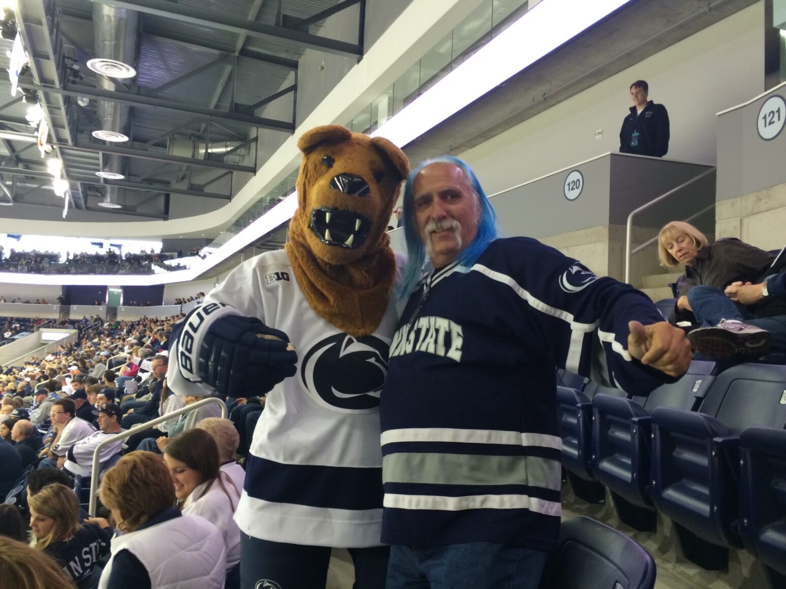 Blue-Haired & Brazen: Longtime Fan Electrifies Penn State Hockey ...