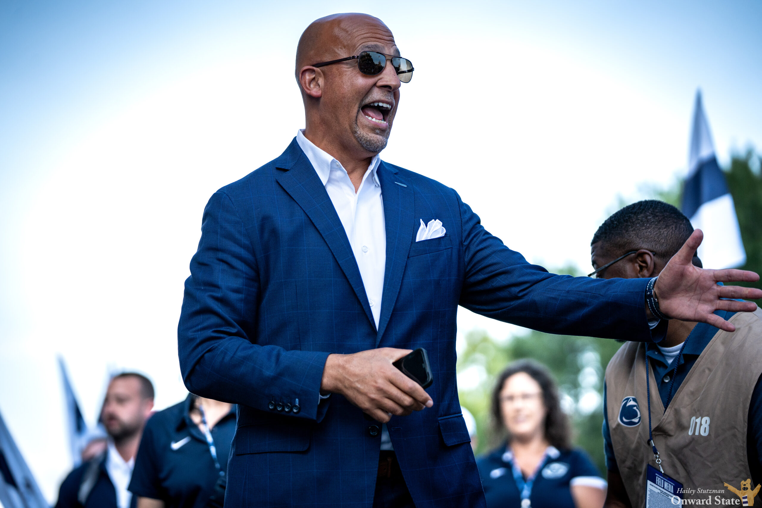 James Franklin Traverses Maryland To Celebrate Olu Fashanu Chop james-franklin-traverses-maryland-to-celebrate-olu-fashanu-chop
