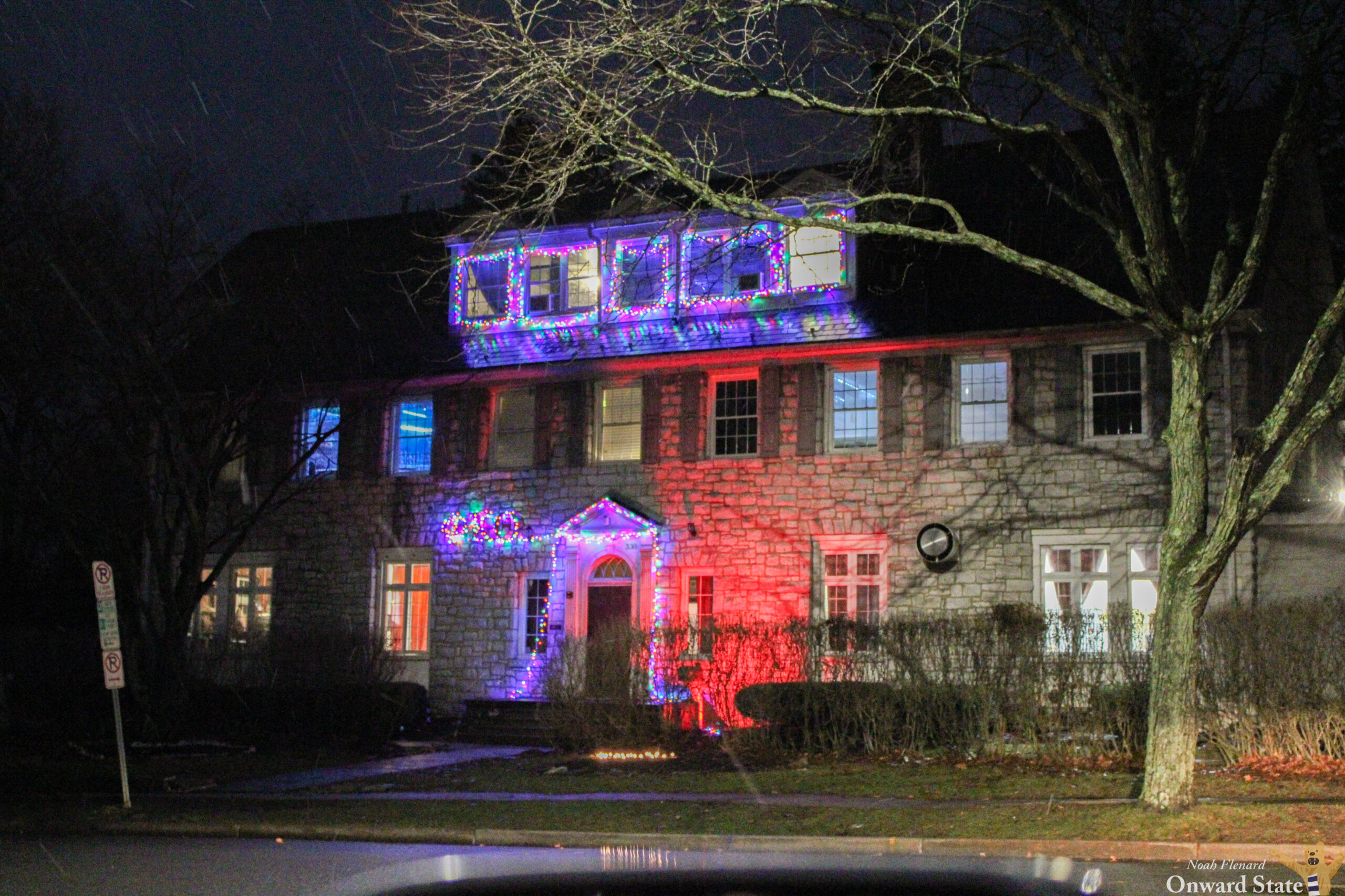 Phi Who Frat Christmas Lights 2024