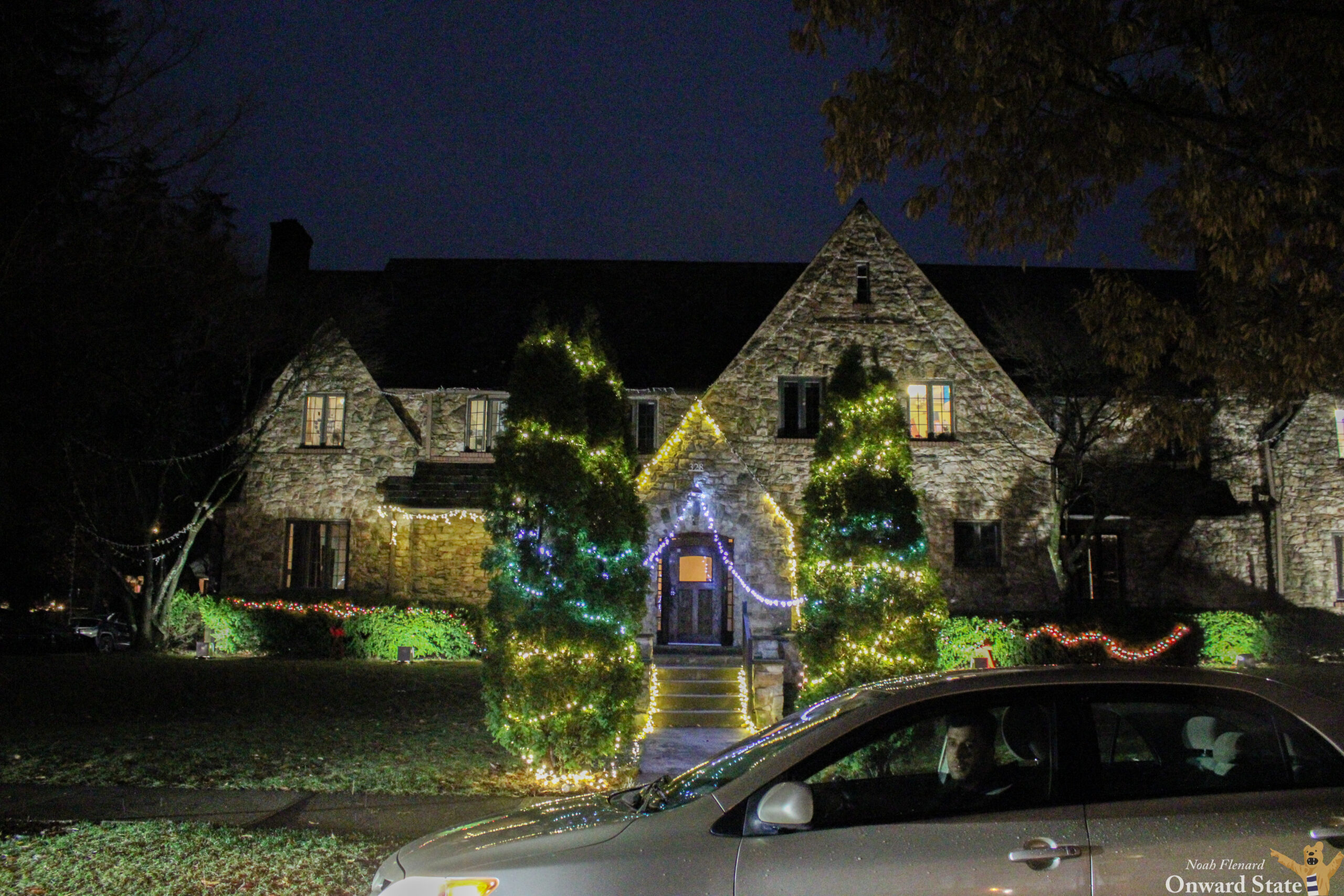 Phi Delt Frat Christmas Lights 2024