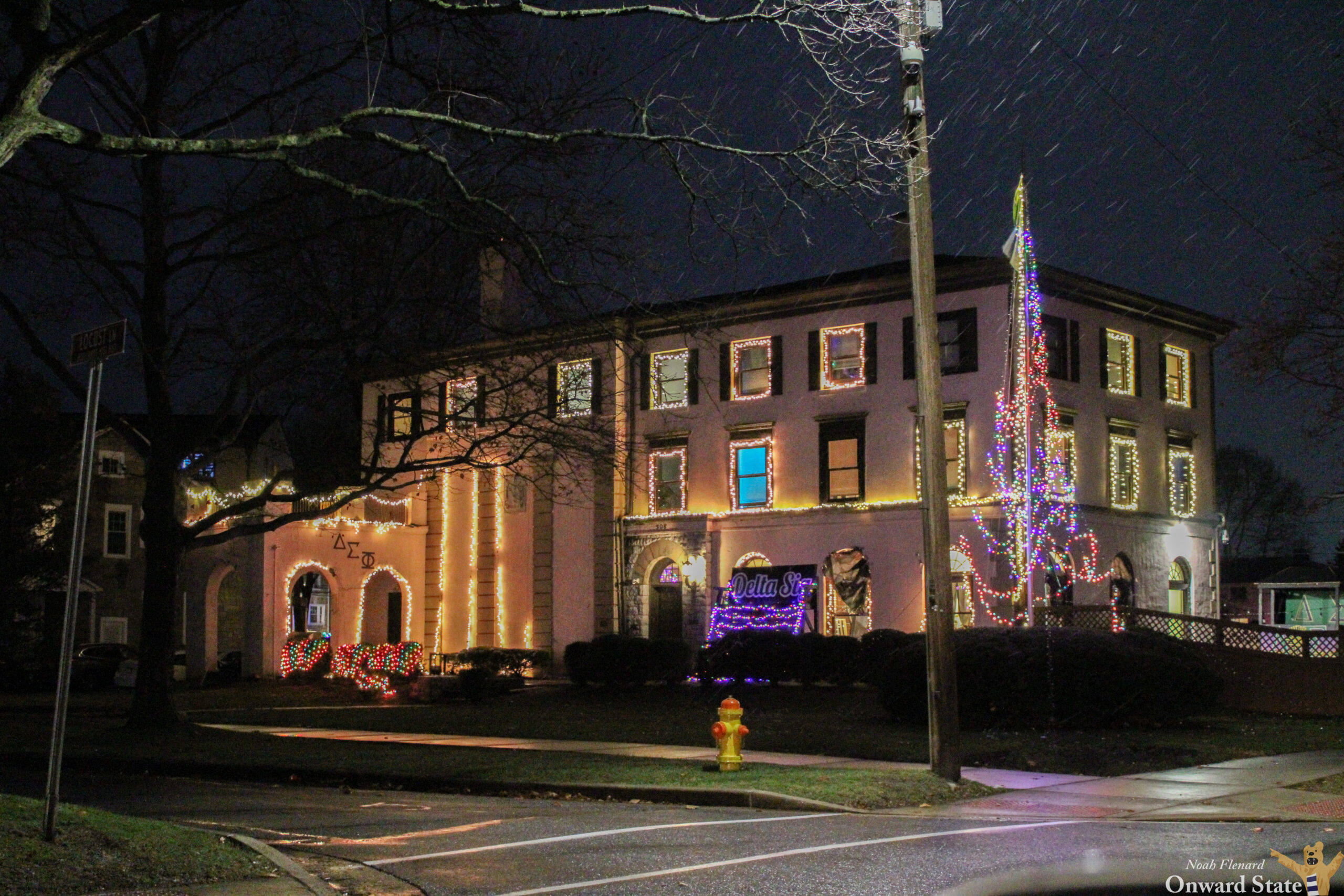 D Sig Frat Christmas Lights 2024