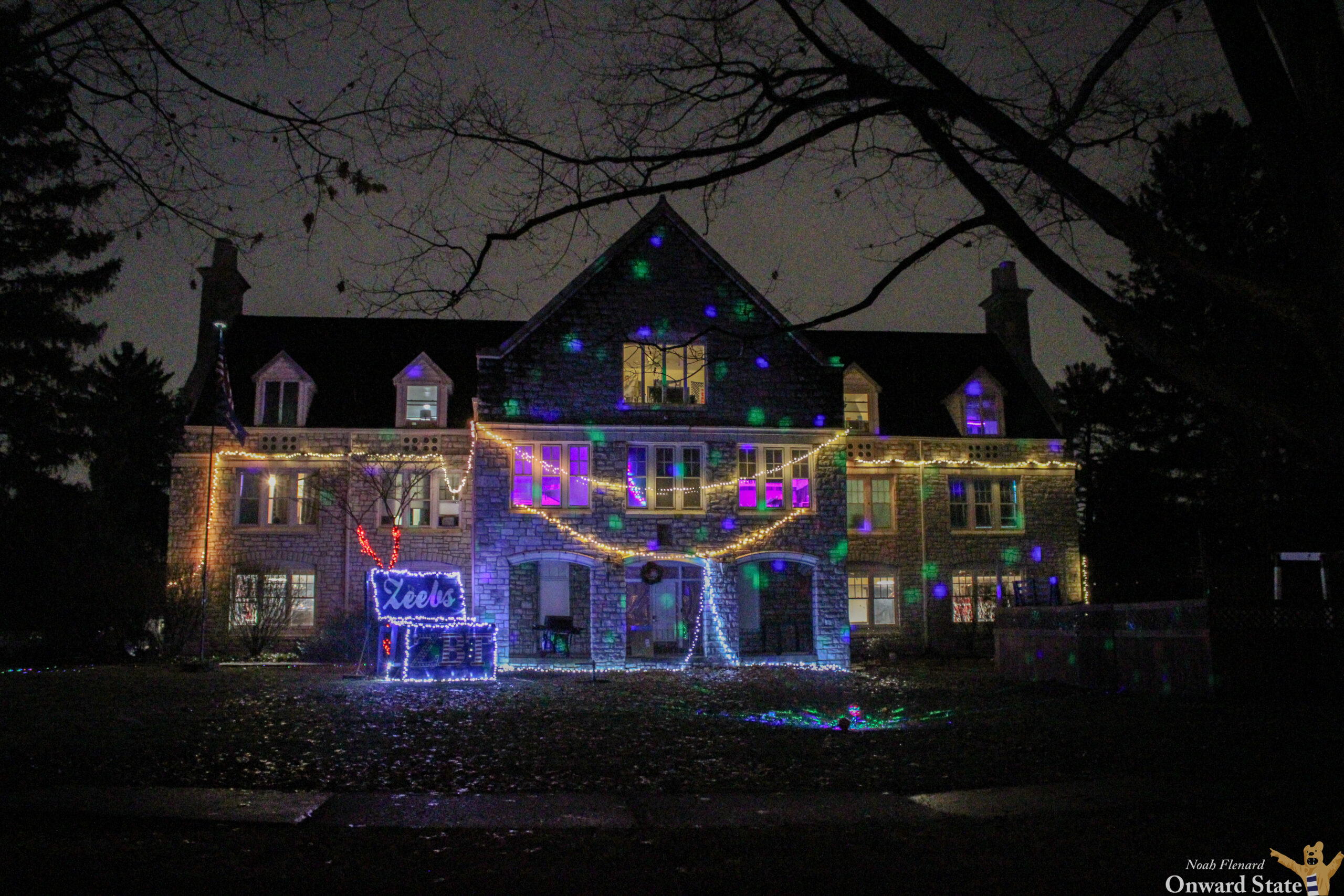 ZBT Frat Christmas Lights 2024