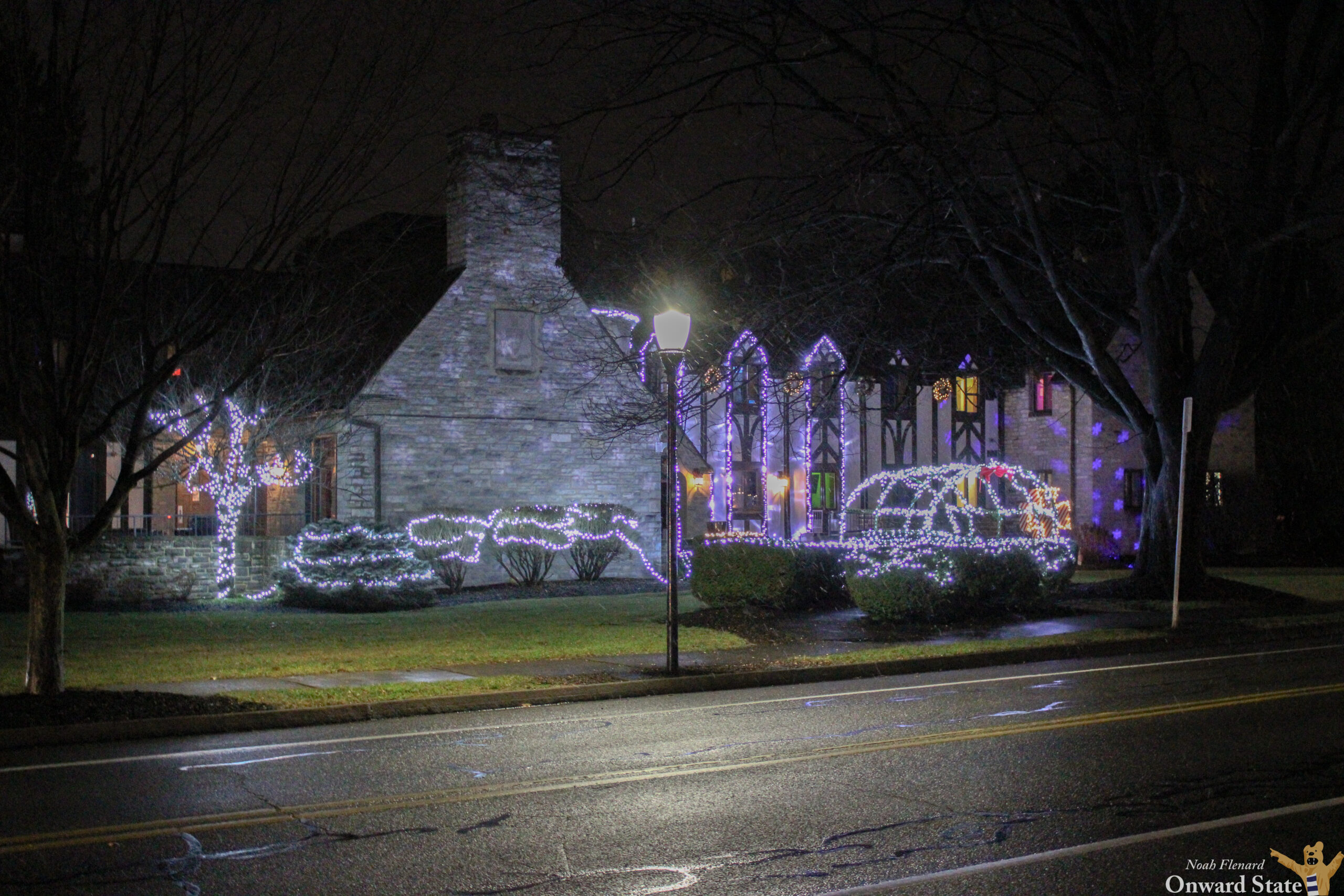 Sig Chi Frat Christmas Lights 2024