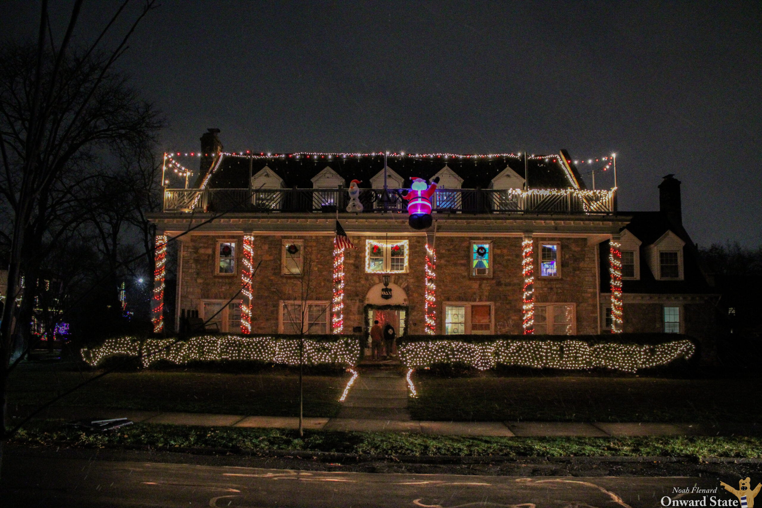 TDX Frat Christmas Lights 2024