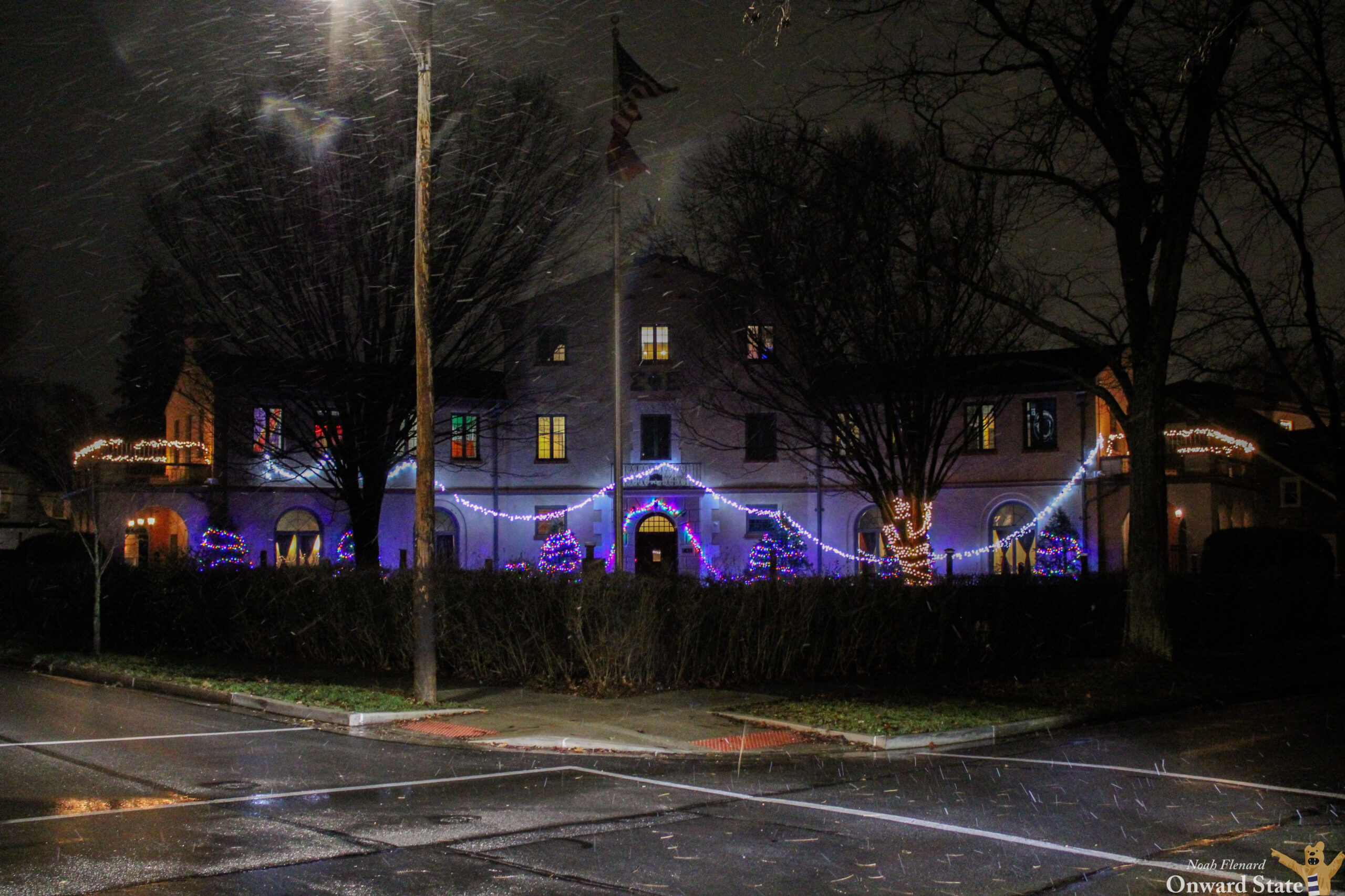 Sig Ep Frat Christmas Lights 2024