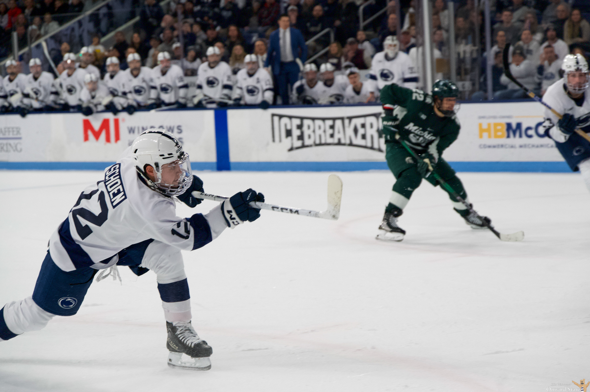 No. 18 Penn State Men's Hockey Ties No. 1 Michigan State 2-2 & Wins Shootout