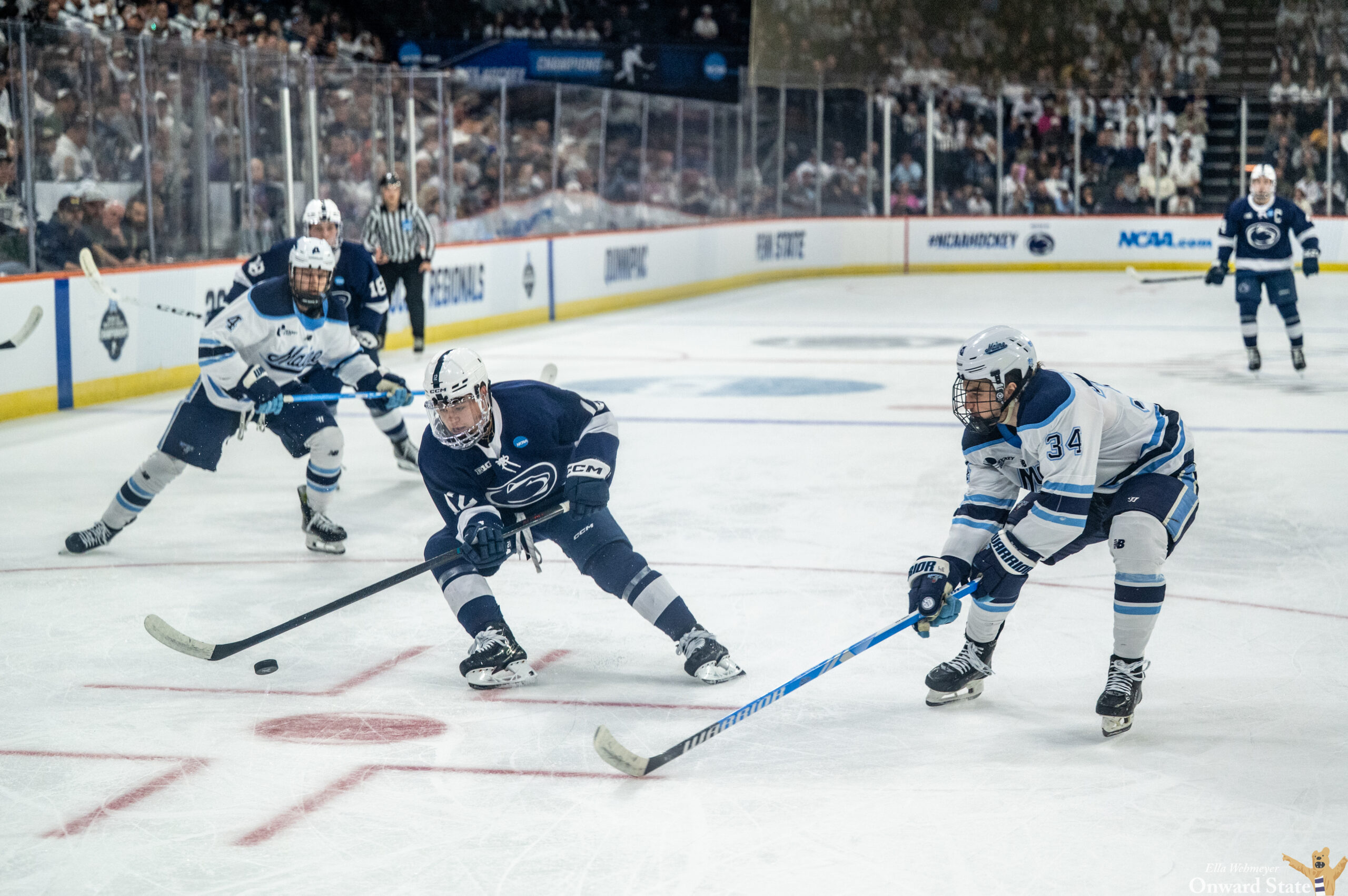 No. 4 Penn State Men's Hockey Stuns No. 1 Maine With 5-1 Clobbering In NCAA Regional Semifinal